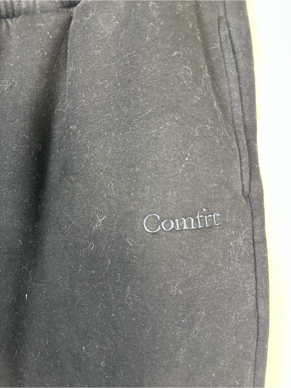 COMFRT Unisex XL Onyx Black Loungewear Elastic Waist Signature Sweatpants - Picture 3 of 6